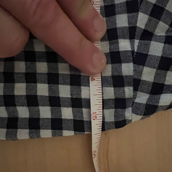 Old Navy Size Small Navy/White Tie Front Gingham Tank Top New without tags! - Picture 4 of 6